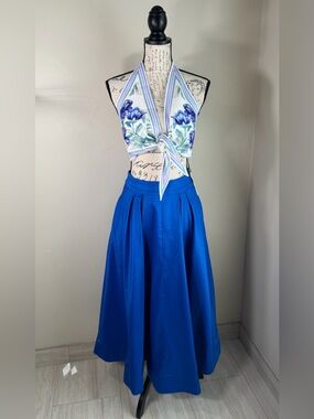 Milly Vibrant Royal Blue Maxi Skirt
